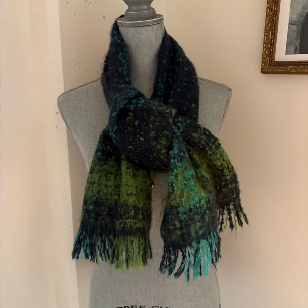 Hilary Radley Green and Blue Scarf